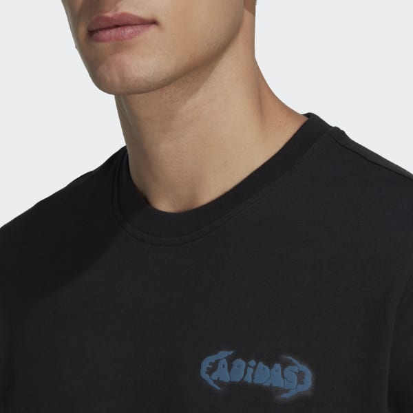 Zwart Graphic Campus T-shirt TR822