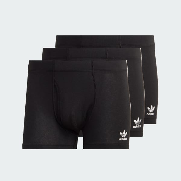cerná Boxerky Comfort Flex Cotton 3-Stripes (3 páry)