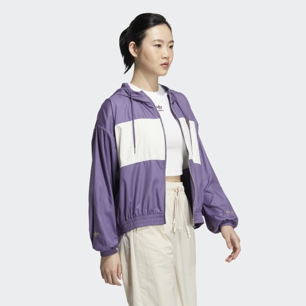 Purple 모던 컬리지에이트 윈드브레이커 EWL41