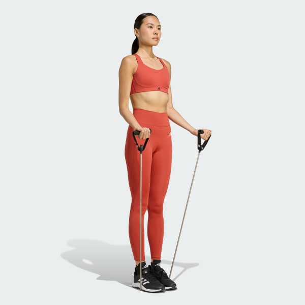 Laranja Calça legging longa Optimé Essentials Stash Pocket