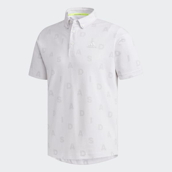 White adidas Polo Shirt GLD29