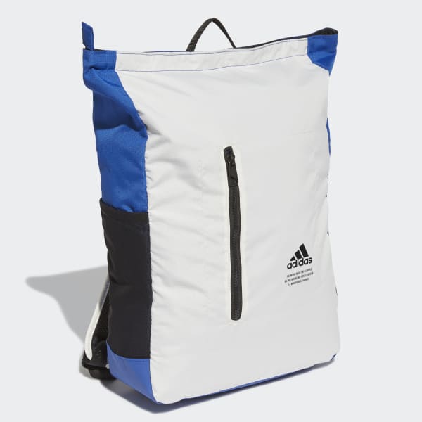 adidas Classic Top-Zip Backpack - White 