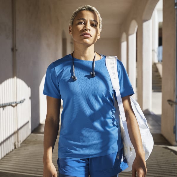 blauw Training T-shirt HEAT.RDY