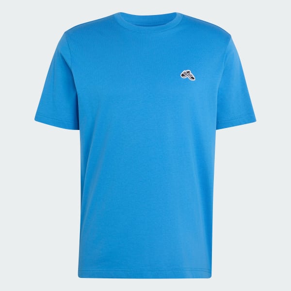 Blue SUMMER SLIDE TRIM GRAPHIC T-SHIRT