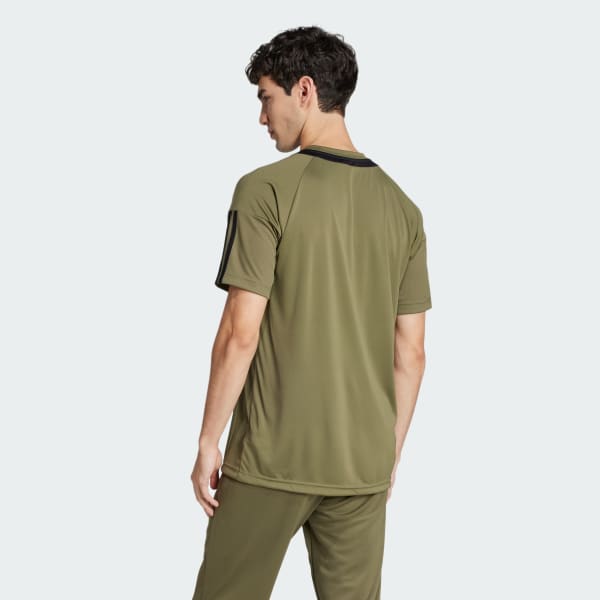 Green Sereno AEROREADY 3-Stripes Tee