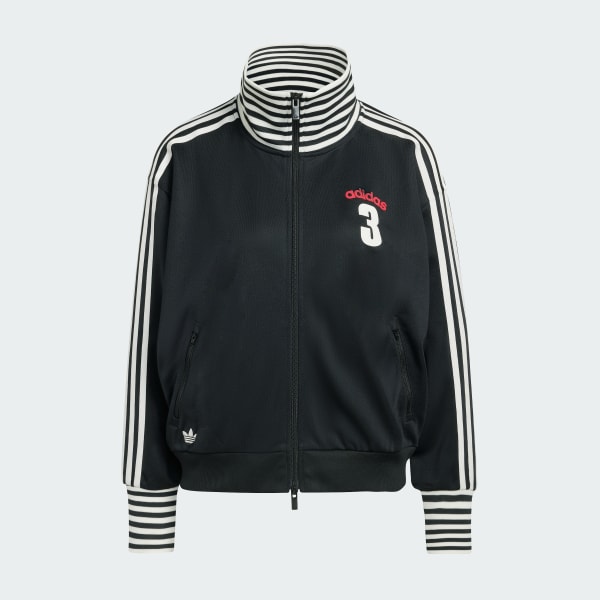 Schwarz VINTAGE BB TT STRIPED RIB Track Top