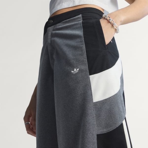 สีเทา กางเกงแทรค Blocking