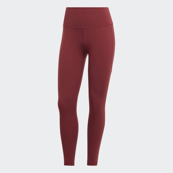 Adidas Originals 'Centre Stage' Leggings With Mesh Detail In Maroon-Red for  Women