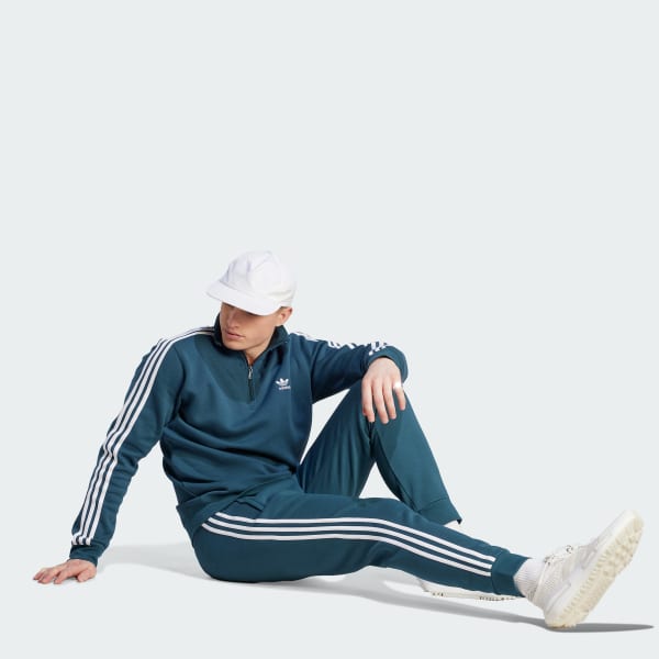 Turkis adicolor Classics 3-Streifen Half-Zip Sweatshirt