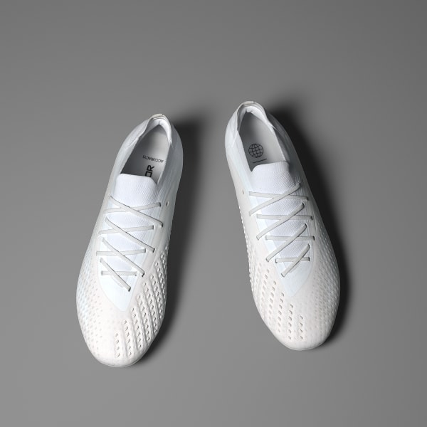 Branco Botas de Futebol Predator Accuracy.1 Low – Piso Firme
