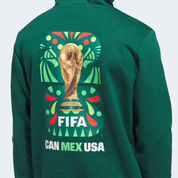 adidas WORLD CUP 26 MEXICO GRAPHIC HOODIE - Green | Free Shipping