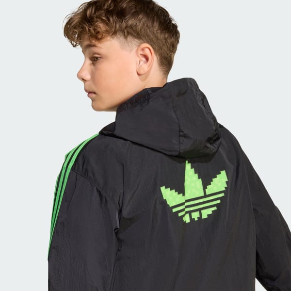 adidas Originals X Minecraft Windbreaker Kids - Black | Free