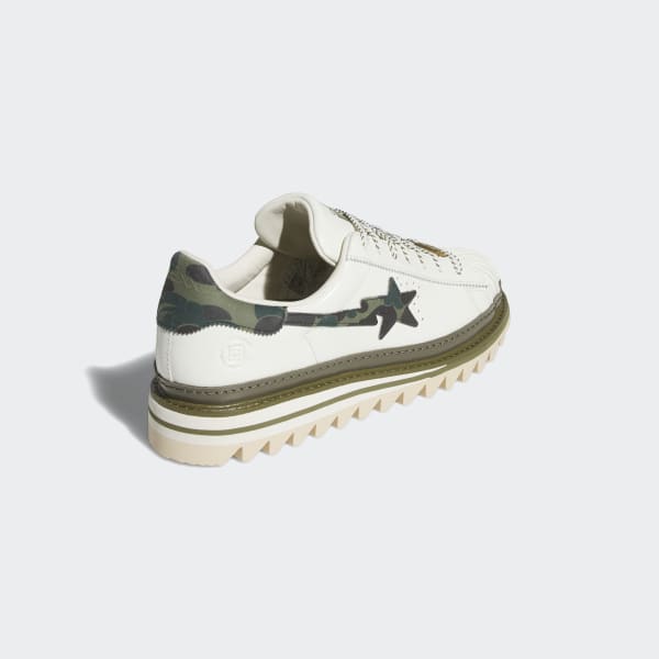 adidas CLOT X BAPE SUPERSTAR BY EC - White | Free Shipping with