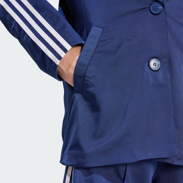 新品S adidasジャケット ブレザー ダークブルー IN8415 アディダス アディカラー クラシックス スリーストライプス