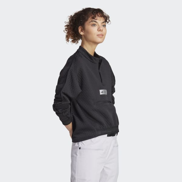 Black Terrex Utilitas Half-Zip Fleece Jacket