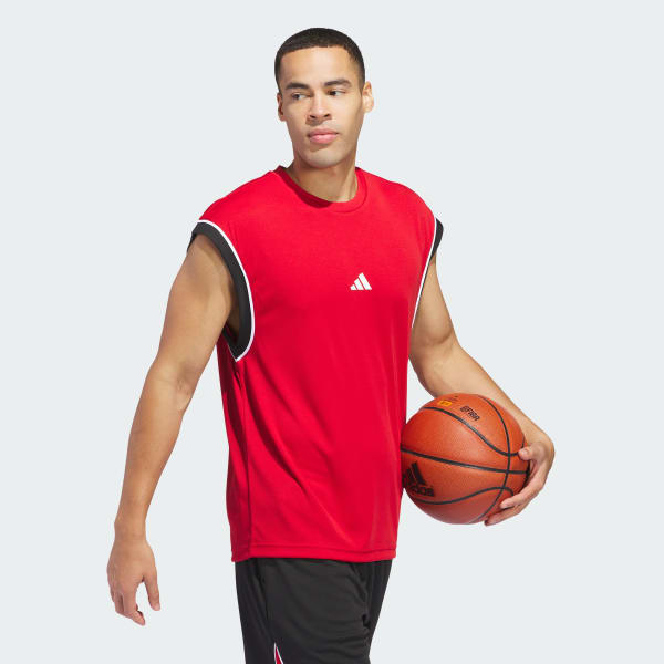 Κόκκινο adidas Basketball All-World Sleeveless Tank Top
