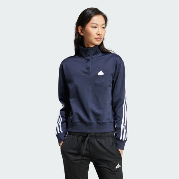 Azul Casaco 3-Stripes Iconic