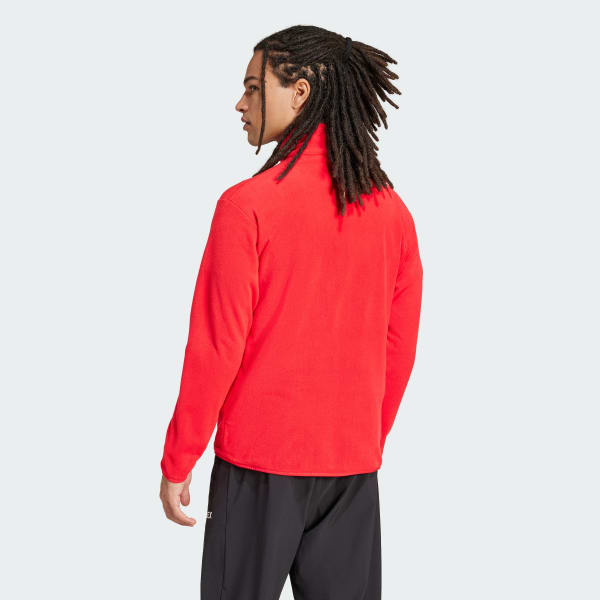 Kirmizi Multi Essentials Full-Zip Fleece Fermuarlı Üst