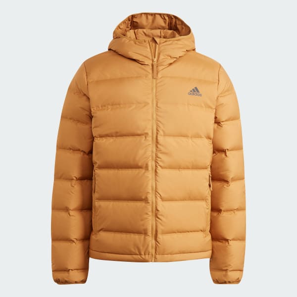 Brown Helionic Hooded Down Jacket