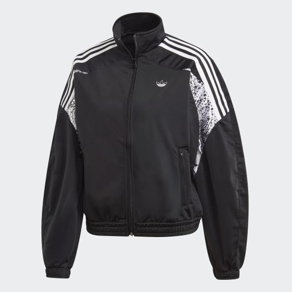 adidas originals fakten track jacket in black