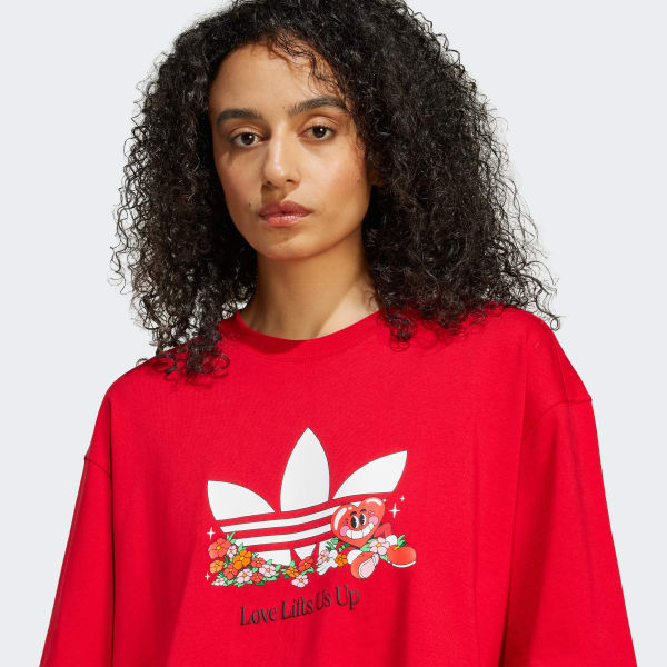 adidas Originals Graphic T-Shirt - Red | Free Shipping with