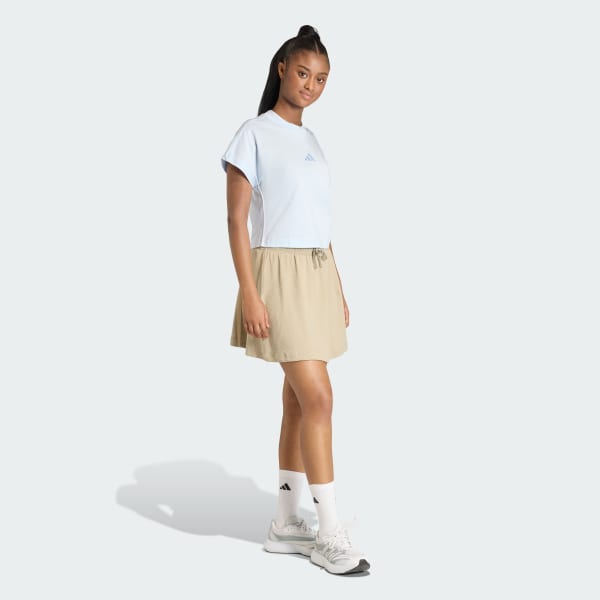 Brown ALL SZN RIB SKIRT