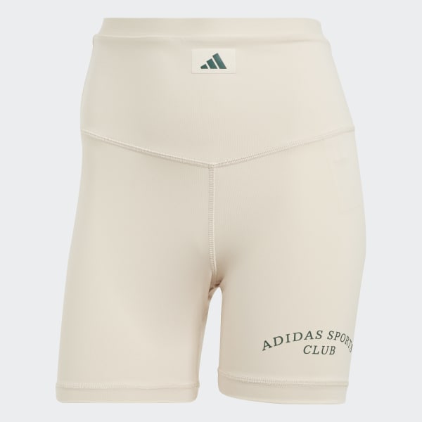 Beige Sports Club High-Waist kurze Leggings