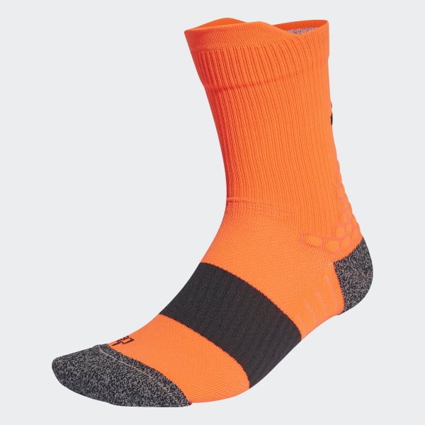 Orange Running Ultralight Crew Performance Socks 25686