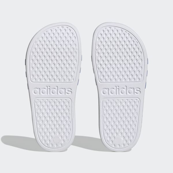 White Adilette Aqua Slides