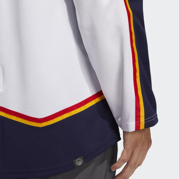 adidas Avalanche Authentic Reverse Retro Wordmark Jersey - White | Men's  Hockey | adidas US