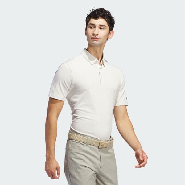 Beige Go-To Mini-Crest Print Polo Shirt