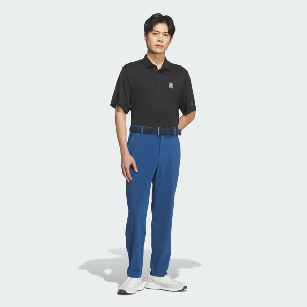 ブルー シアサッカー ロング パンツ