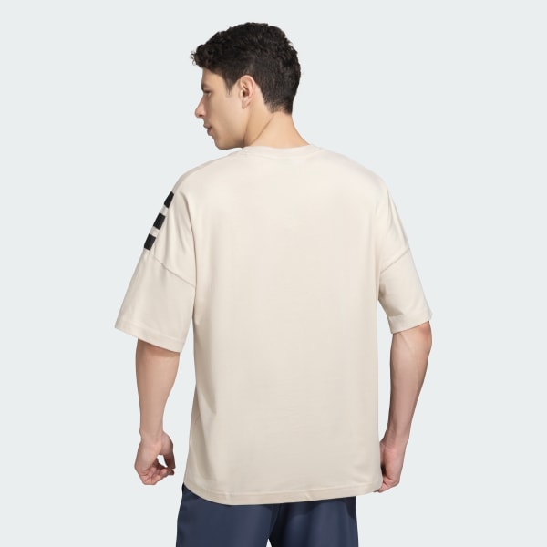 Beige Future Icons Woven BW Tee