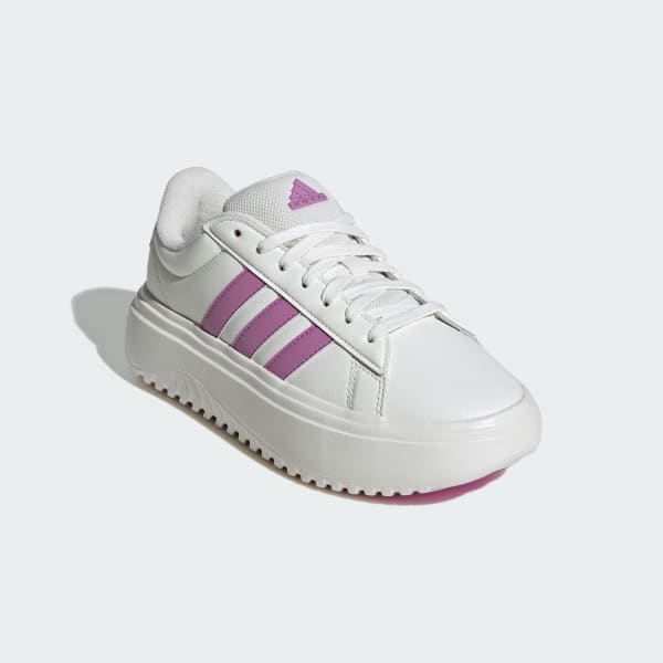 Blanco Zapatillas Grand Court Platform