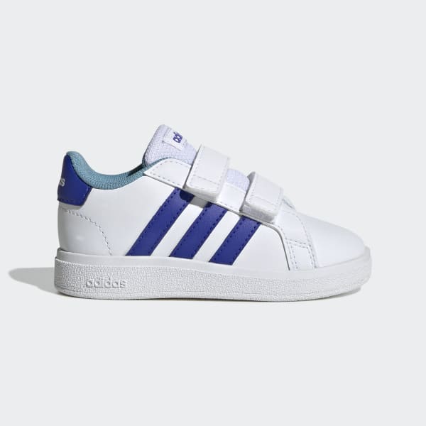 White Grand Court Lifestyle Hook and Loop Shoes