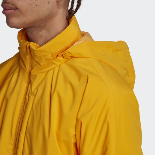 Yellow Padded Stripes Puffer Jacket MMV36