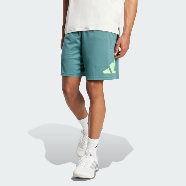 Green Train Essentials Logo Training Shorts