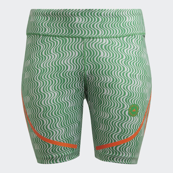 Green adidas by Stella McCartney TruePurpose Printed Cycling Leggings - Plus Size QY850