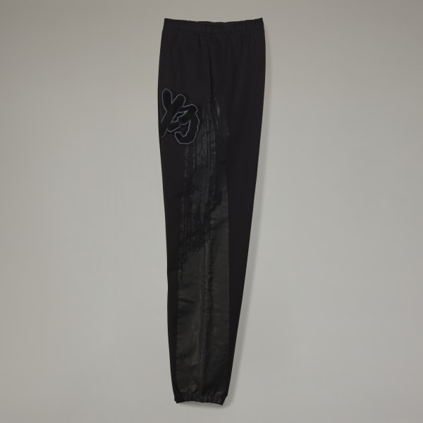 Black Y-3 Graphic Logo French Terry Pants