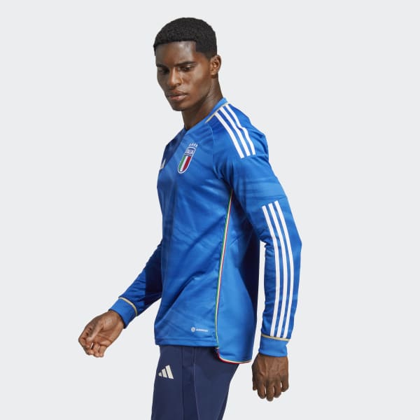 adidas Italy 2023 Home Authentic Jersey - Blue