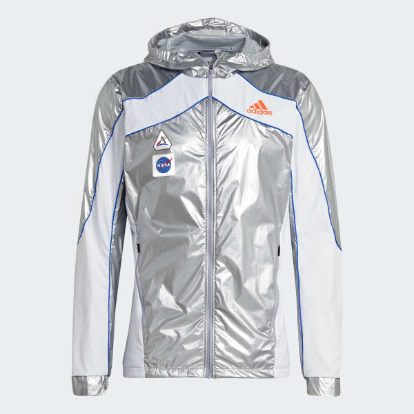 Adidas store jacket silver