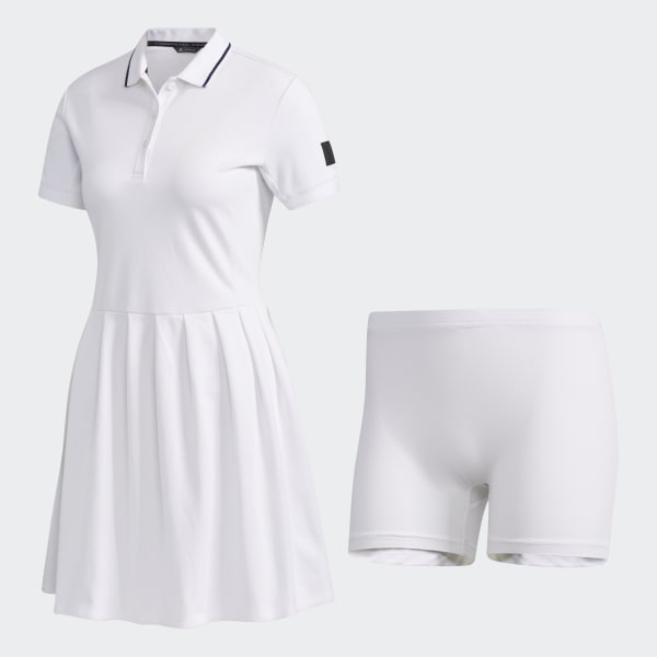 White Adicross Polo Dress GLD36