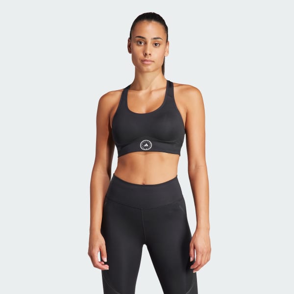 Zwart adidas by Stella McCartney TruePace High Support Sportbeha