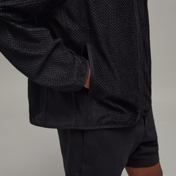 adidas Y-3 Waffle Warp Knit Track Top - Black | Free Shipping with