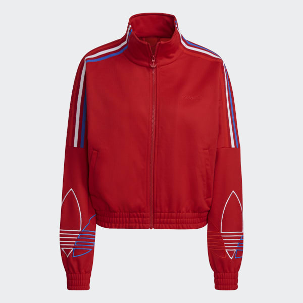 adidas Adicolor Tricolor Trefoil Primeblue Track Jacket Red