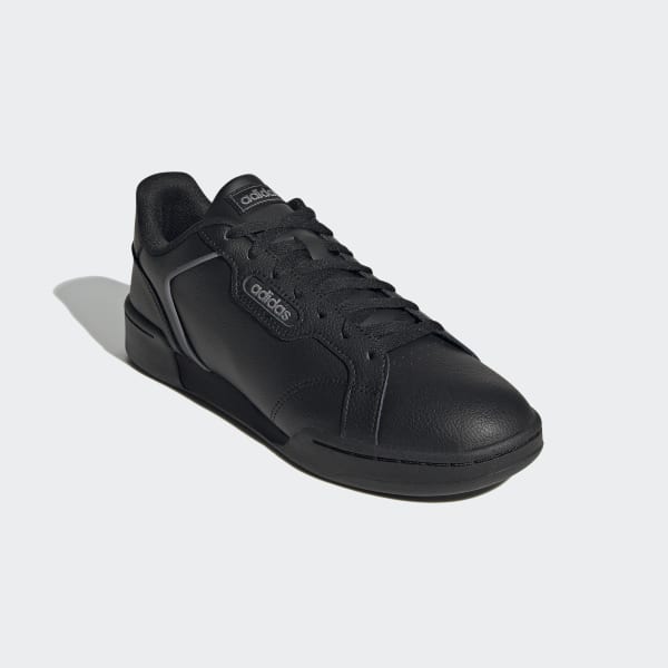mens adidas black leather shoes