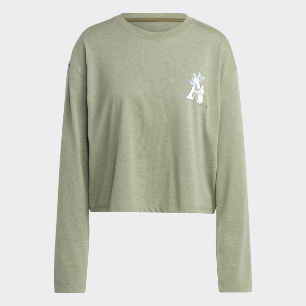 Green adidas Originals x Moomin Long Sleeve Tee