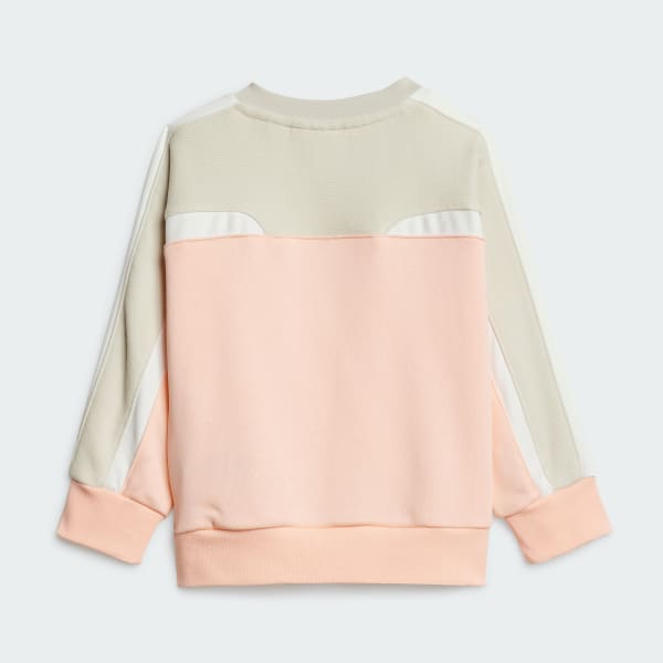 Merah-muda Set Crew Oversize Anak