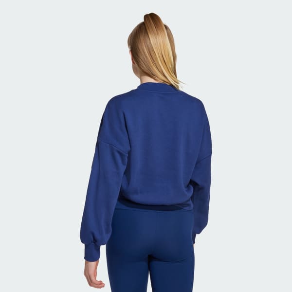 Azul Sudadera de Cuello Redondo Seasonals Essentials Collegiate Typography para Niños