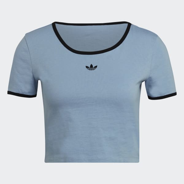 Azul Camiseta Corta Ajustada JKY76